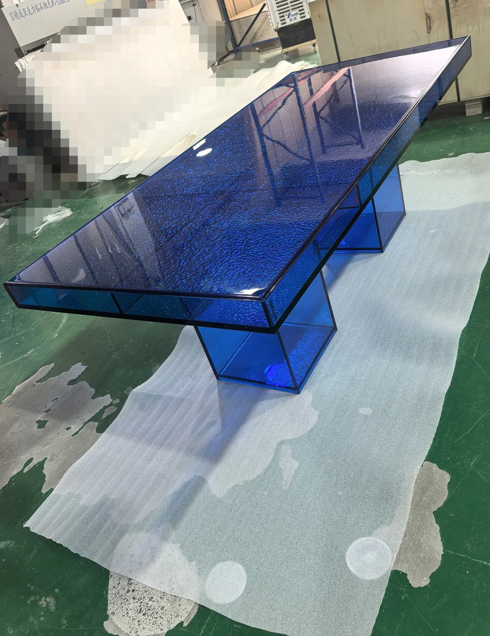 Backlit bar counter detail