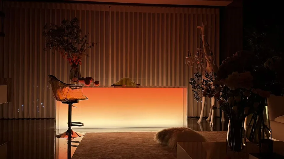 Residential living room - detail view