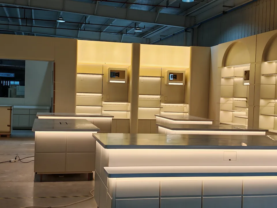 Assembled retail modules